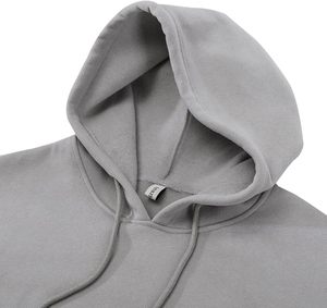 Sudadera Corta con Capucha, Manga Larga, Color Sólido, Felpa, Informal, Otoñal, para Mujer - Product Image 3