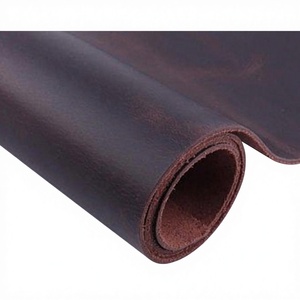 Customize Color Finished Grain Split Cow Hide Ostrich Shiny Crunch Glosy <b>Leather</b> <b>Sheet</b> Wind Proof Craft Home Decor Long Lasting - Product Image 6