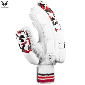 Customized Logo Ambidextrous Cricket Gloves Professional Leather Palm Batting Gloves High Protection Breathable Shock Cricket - Product Image 3