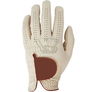 High Quality Cabretta Leather Golf <b>Gloves</b> for Men Soft Flexible Fit Breathable UV Protection Outdoor Sports Stabled <b>Grip</b> Right - Product Image 2
