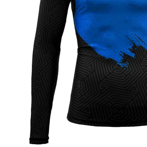 Rashguard de qualité supérieure, design personnalisé, sublimation, tissu extensible à séchage rapide, respirant, pour l'entraînement et les vêtements de sport - Product Image 6