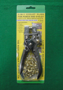 Pince à œillets en acier allié DK-1003A de 6 mm avec perforateur, poignée en acier au carbone, 100 œillets, service OEM disponible - Product Image 2