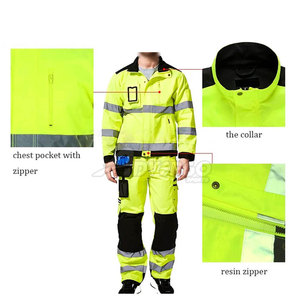 Overol de Seguridad para Hombre, de Algodón y Poliéster, con Cierre Frontal, Cinta Reflectante y Ajuste Cómodo para Uso Diario - Product Image 3