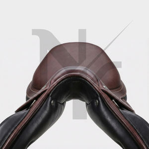 Silla de montar de cuero antideslizante de alta calidad para salto ecuestre y cross-country, productos de carreras de caballos ingleses de la India - Product Image 5