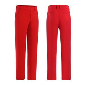 Pantalon de costume gris foncé pour homme, coupe slim, avec fermeture boutonnée devant et derrière - Product Image 4