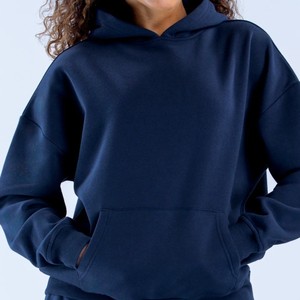 Servicio OEM al por mayor, logotipo personalizado, sudaderas con capucha para mujer, estilo clásico, de color sólido, tejido suave y cómodo para ropa urbana. - Product Image 4