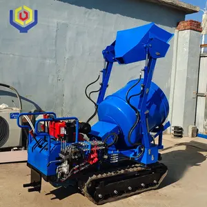 Mini Crawler Type Cement Concrete Mixer Mortar Mixing Machine