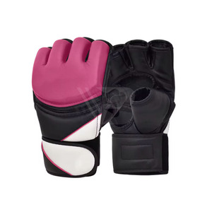 Fabrication professionnelle de gants de MMA en cuir PU à demi-doigts, entièrement personnalisables avec logo et couleurs sur mesure, toutes tailles pour adultes. - Product Image 6