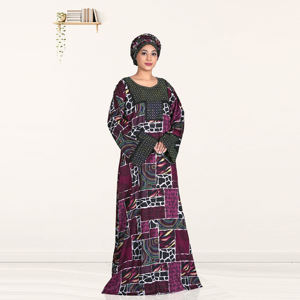 Caftán Abaya Modesto de Rayón, Manga Larga, Ropa Islámica, Elegante Estilo de Oriente Medio, Vestido Maxi para Eid y Ramadán, ODM - Product Image 4