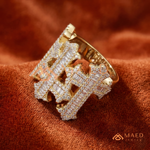 <b>Mens</b> Gold Tone Moissanite Diamond Cross <b>Ring</b> Hip Hop Statement Jewelry Fashion <b>Ring</b> <b>for</b> <b>Men</b> Daily Wear - Product Image 6