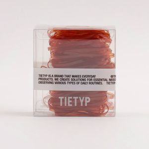 TIETYP <b>Hair</b> Ties Elastic Rubber Bands Solid Color Minimalist Modern Daily Use Women Pack Carton Packaging Made in Korea - Product Image 2