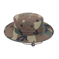 Chapeau seau camouflage mentonnière réglable et cordon élastique avec cordon de verrouillage à l'arrière du bord 4 évents blindés