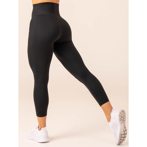 Custom Women Yoga Set Two Piece Sports Bra High Waist Shorts Solid Spandex/Nylon Reversible Eco-Friendly Fitness Activewear - Product Image 5
