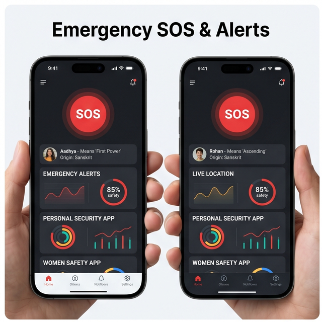 RoyalCraft Enterprise Safety Alert App Emergency Alerts SOS Button Live Location Personal Security Hybrid Stock