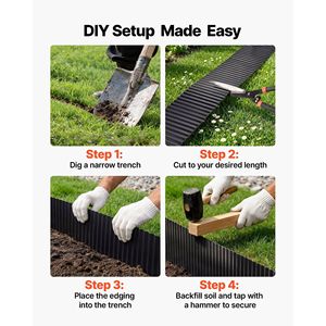 Bordo Paesaggistico in Acciaio Zincato 40 ft x 12 in, Striscia Metallica Pieghevole Facile da Installare, Prodotto per Paesaggistica e Decking - Product Image 5