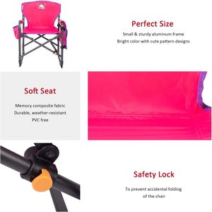 Lightweight Modern Aluminum Folding Camping <b>Chair</b> Cup Holder Pocket <b>Backpack</b> Straps for Beach Picnics Outdoor Sports Park Events - Product Image 3
