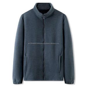 Sweat à capuche zippé en polaire fourni par l'usine, collection Printemps-Automne 2026, grandes tailles, manteaux et sweats décontractés chauds pour hommes - Product Image 1