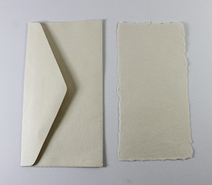New Style Greeting Card Gift Envelope 250 Gsm Deckled Edge Card With Matching Envelop Recycled Handmade Paper - Product Image 3