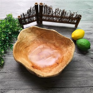 Creative <b>Retro</b> Wooden Bowl Root Carving Furniture <b>Decoration</b> Handmade Natural Solid Wood Candy Bowl - Product Image 6