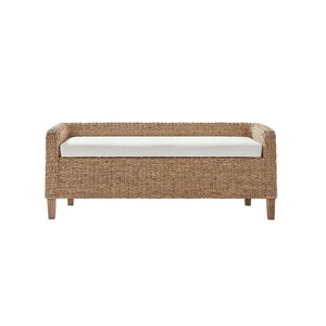 Elegant Seagrass Bench Patio for Living Room Modern Bohemian Entryway Bench Chair with Storage Home Furniture Made in Vietnam - Product Image 2