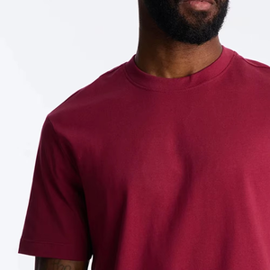 Camiseta Urbana de Color Sólido para Hombre con Logotipo Personalizado en la Parte Delantera, Premium, Cómoda para el Día a Día, Informal, de Moda Urbana, de Manga Corta - Product Image 4