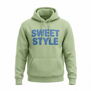 Sudadera con Capucha Oversize de Algodón Orgánico Ecológico, Personalizada con Estampado y Bordado, para Otoño, Sudadera de Forro Polar Sostenible, Cálida - Product Image 1