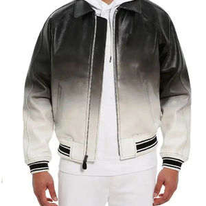 Vestes en cuir teintées Avirex de style bombardier américain, collection hiver, nouvelle édition spéciale, veste en cuir Avirex pour hommes - Product Image 4