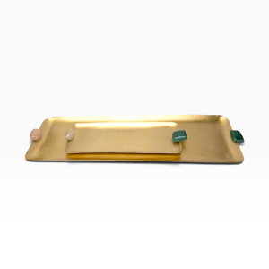 Plateau rectangulaire en chocolat moulé avec poignées, accessoires de chocolat personnalisables, fabricant, tailles et couleurs sur mesure disponibles - Product Image 6