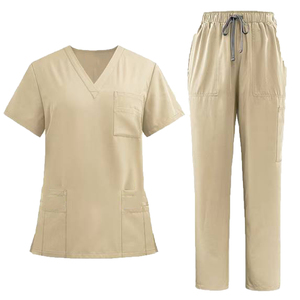 Wholesale Custom Color High Quality <b>Scrubs</b> Doctor Medical Polyester <b>Uniform</b> Comfortable Corporate and Industries Staff <b>Scrub</b> - Product Image 6