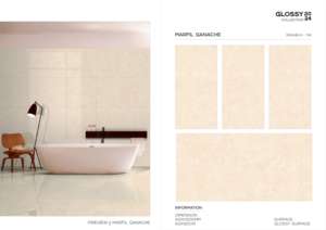 Carreaux de porcelaine émaillée polie à finition raffinée 24x48 pour revêtements de sol intérieurs résidentiels et commerciaux contemporains - Product Image 5