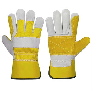 ถุงมือหนังนิรภัย STALWART IMPEX สีส้ม-เทา ปลายนิ้วกันลื่น ทนต่อการเสียดสี ข้อมือตรง น้ำหนัก 11 ออนซ์ ปราศจากน้ำยาง - Product Image 3