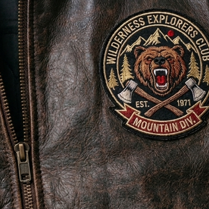 Ventes en gros de vestes bomber décontractées pour hommes, tendance automne-hiver, chaudes, surdimensionnées, avec patch, grandes tailles - Product Image 3