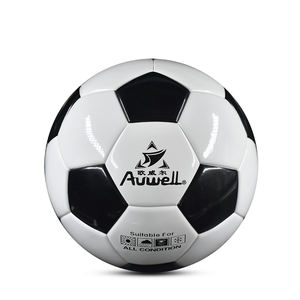 Ballon de football personnalisé avec logo imprimé, en cuir PU/PVC/TPU, vente en gros d'usine, différents types disponibles - Product Image 2