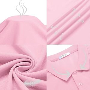 Polo de Secado Rápido para Hombre, Manga Corta, Color Sólido, Tejido de Punto, Informal, Deportivo, Corte Regular, Negro, Gris, Mostaza - Product Image 4