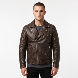Chaqueta Bomber de Cuero Vacuno para Hombre, Estilo Casual Otoñal 2025, con Botón Único en Relieve, Servicio OEM, Negra, de Secado Rápido y Transpirable - Product Image 2