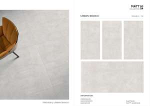 Carreaux de porcelaine exclusifs, surface mate, 60x120cm, 600x1200mm, format 24x48, pour une décoration élégante des murs et sols intérieurs. - Product Image 2