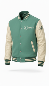 Professional American Style Quilted Lining Winter Hooded Varsity <b>Jacket</b> with Front Logo Unisex Retro High School - Product Image 2