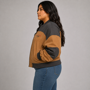 Hot Selling <b>Women</b> Bomber <b>Jacket</b> Custom Logo <b>Lightweight</b> Full Zipper Casual Wear Windproof Outerwear Bomber <b>Jacket</b> for <b>Women</b> - Product Image 3