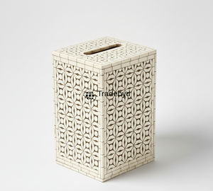 Caja y Portapañuelos de Hueso con Incrustaciones Hechas a Mano, Ecológicas y de Diseño Elegante para Decoración del Hogar de Lujo Tradebyd - Product Image 5