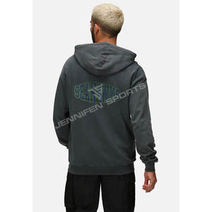 Sudadera con Capucha Personalizada de Invierno, Lavado Ácido, Impresión Digital, 100% Algodón Felpa, Estilo Vintage para Hombre, Transpirable y de Secado Rápido - Product Image 6