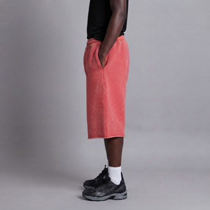 2026 Personnalisé, Logo brodé imprimé DTF, Taille Plus, Bicolore, Style Urbain, Écologique, Respirant, Taille Élastique, Homme, Coupe Oversize - Product Image 3