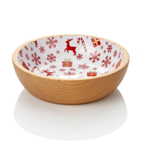 Bol en bois imprimé en MDF, artisanal, durable, de luxe et respectueux de l'environnement