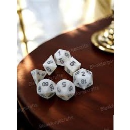 Dés de jeu en corne de buffle blancs, écologiques, personnalisables, de haute qualité, à 4 faces, 14-15 mm, polis, style animalier - Product Image 3