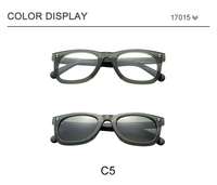 Monture de lunettes Mazzucchelli carrée en acétate italien de qualité supérieure, très demandée