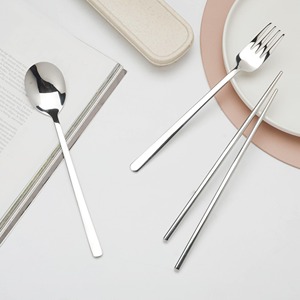 Cubiertos de Metal Plateado de Último Estilo para Cocina, Cubiertos de Acero Inoxidable, Vajilla de Diseño Personalizado - Product Image 2