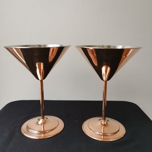 Luxury Brass Wine Glass Set Gold Finish Goblet Handmade <b>Drinkware</b> for Wedding Party Barware Premium Home Decor Gift Set - Product Image 4