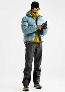 Blouson matelassé unisexe à capuche, coupe-vent, décontracté, avec fermeture éclair frontale, couleur unie, coupe régulière, en polyester épais, col montant - Product Image 2
