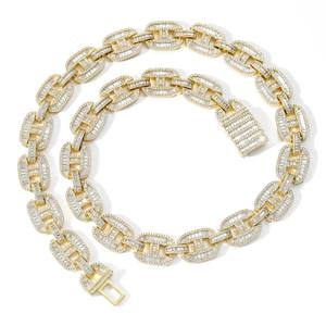 Collier en moissanite de qualité supérieure, coupe brillante, style cubain, pour marques de bijoux haut de gamme, disponible au meilleur prix - Product Image 3