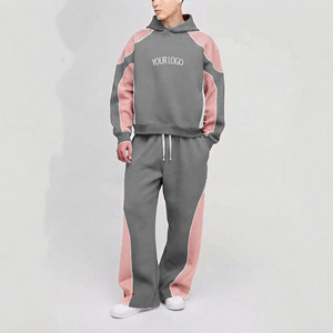 Ropa Casual Urbana para Hombre, Chándal Holgado y Cómodo 2026, Logotipo Personalizado, Chándales de Alta Calidad para Hombre, Color Sólido - Product Image 1