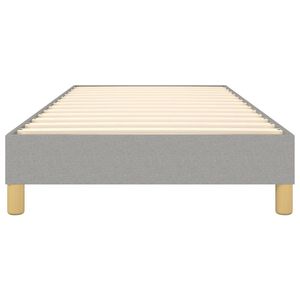 Estructura de cama doble de Tela Gris claro sin producto de madera de colchón para el mercado estadounidense - Product Image 5